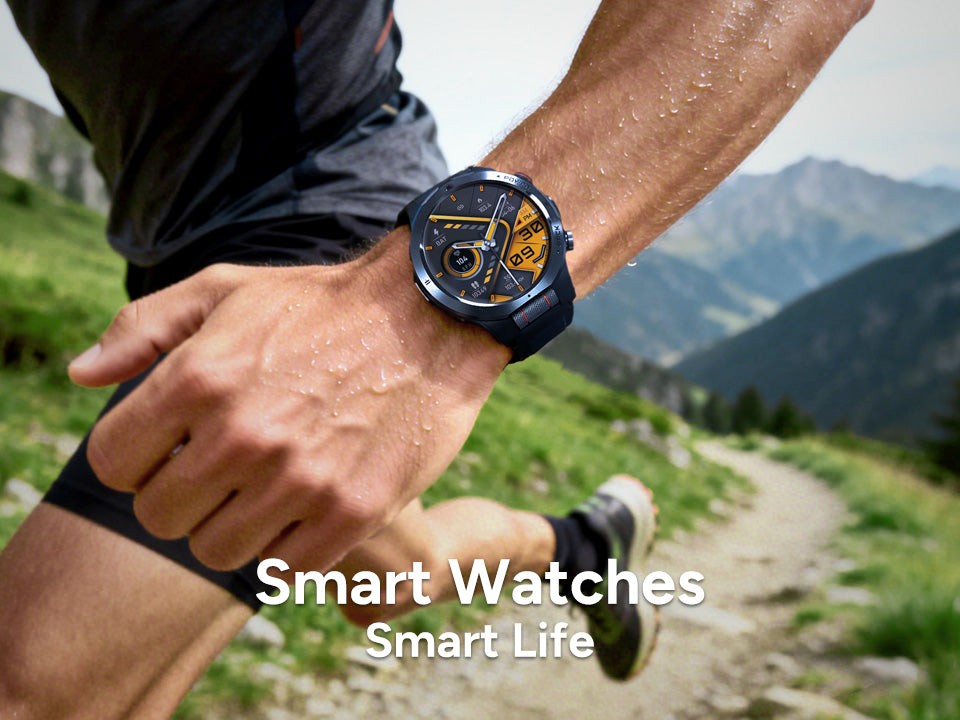 Modern smartwatches for fitness tracking, business style and everyday lifestyle wearable technology