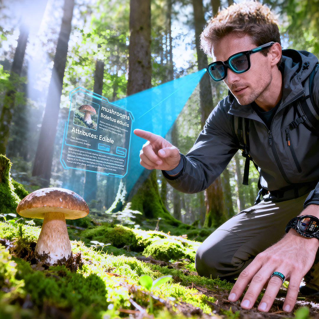 AI smart glasses wearable device with intelligent AR and voice interaction