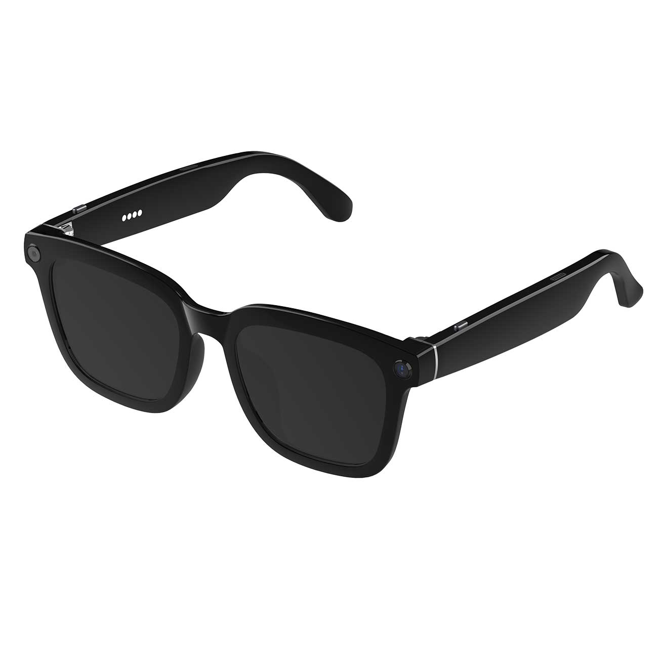 AI Smart Glasses NLB08 left view with Sunglasses lenses