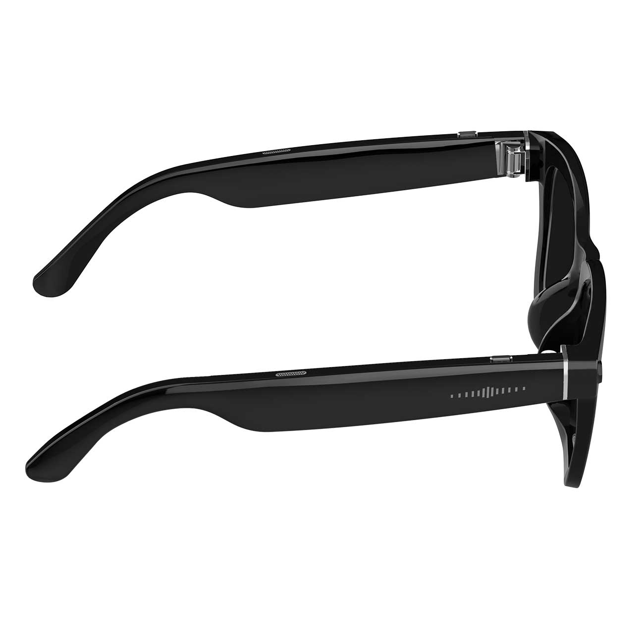 AI Smart Glasses NLB08 side view with Sunglasses lenses