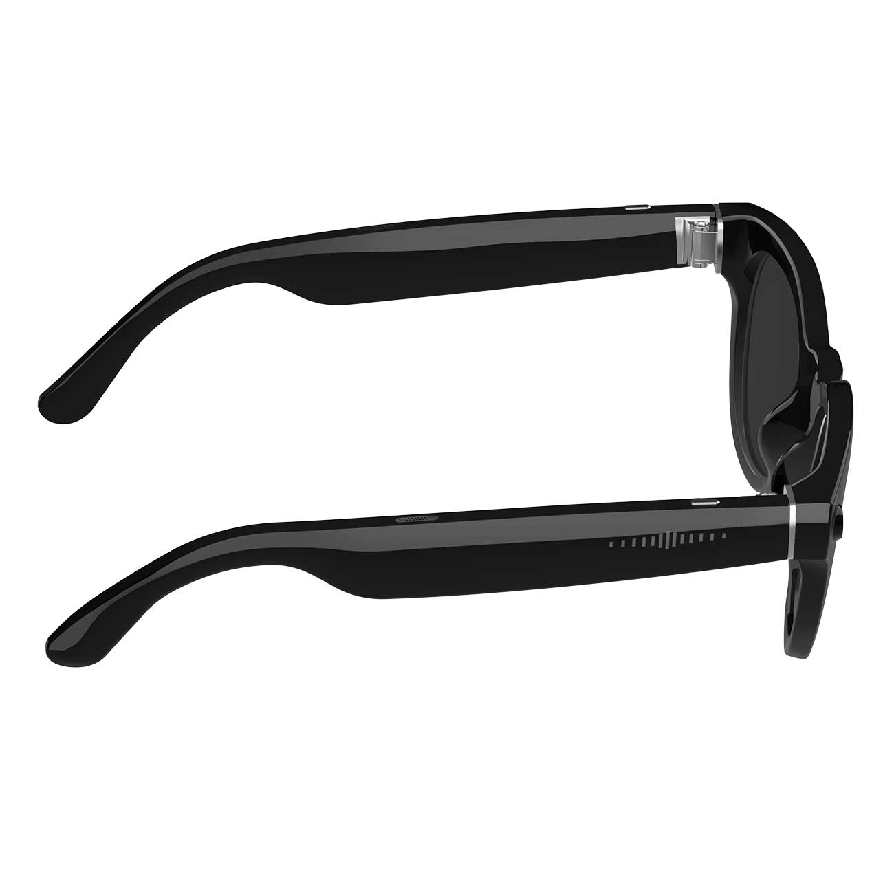 AI Smart Glasses NLB08W side view with Sunglasses lenses