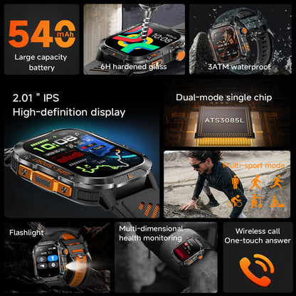 Overview of GPS smartwatch features including navigation, health and connectivity