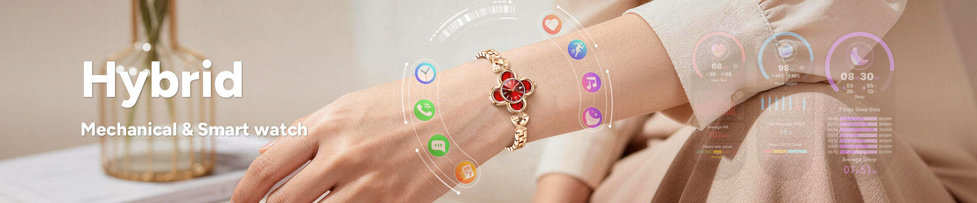 Hybrid smartwatches with classic analog design and fitness tracking