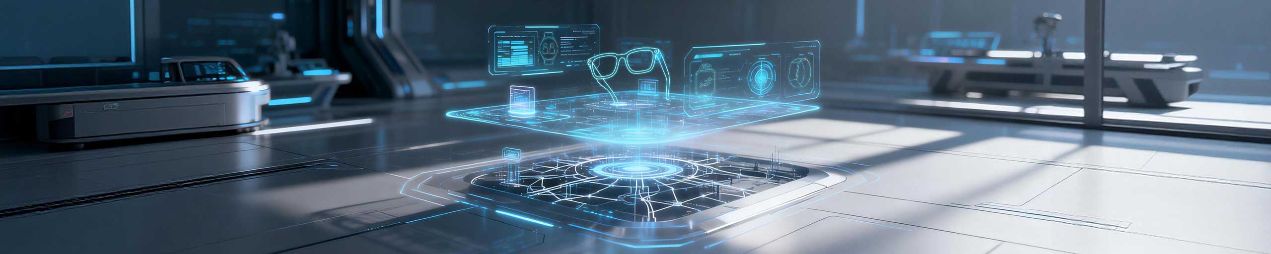 Wearable technology industry trends showing connected AI devices and digital ecosystem